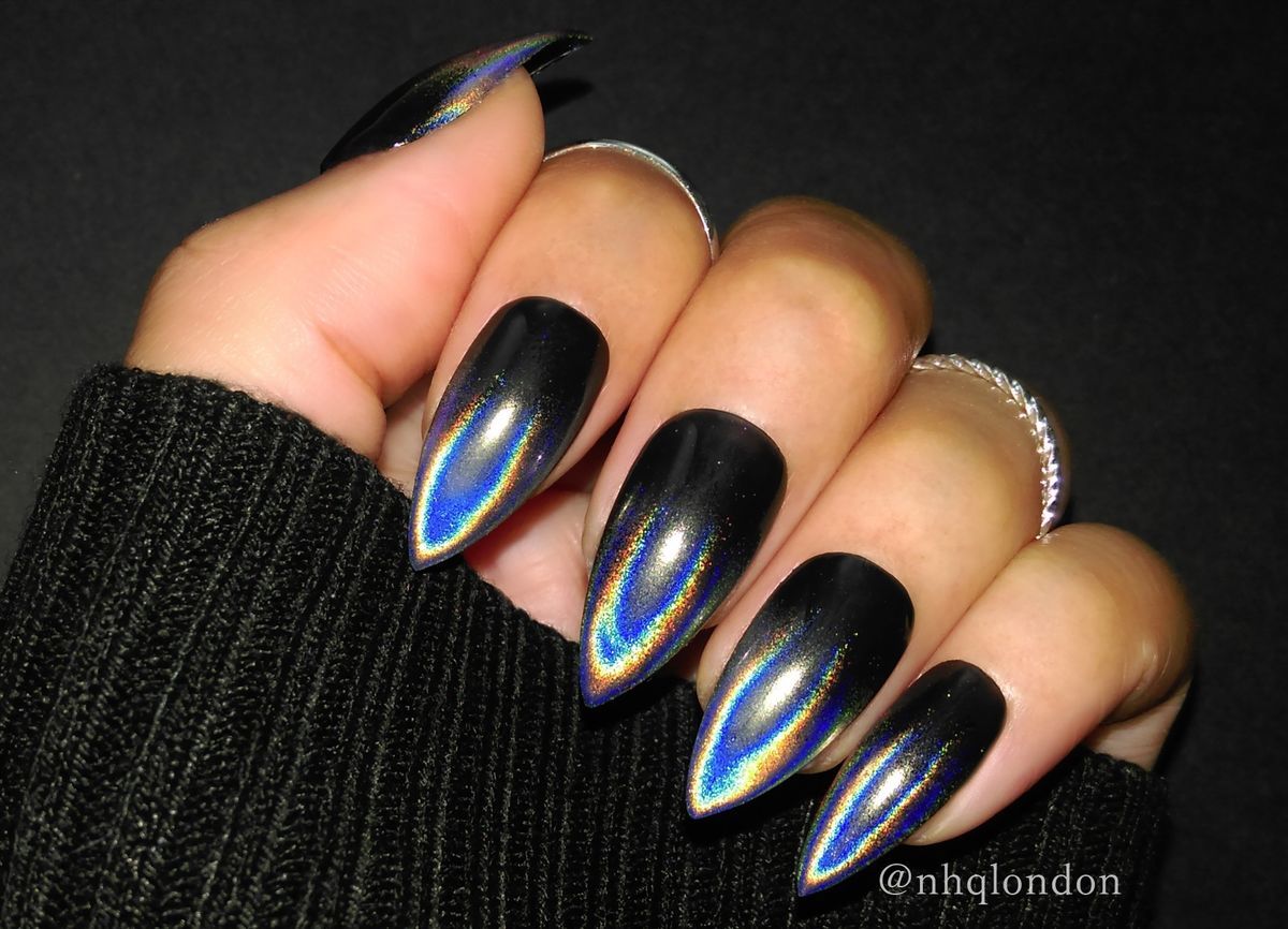 Bold and Beautiful: Edgy Black Nail Art